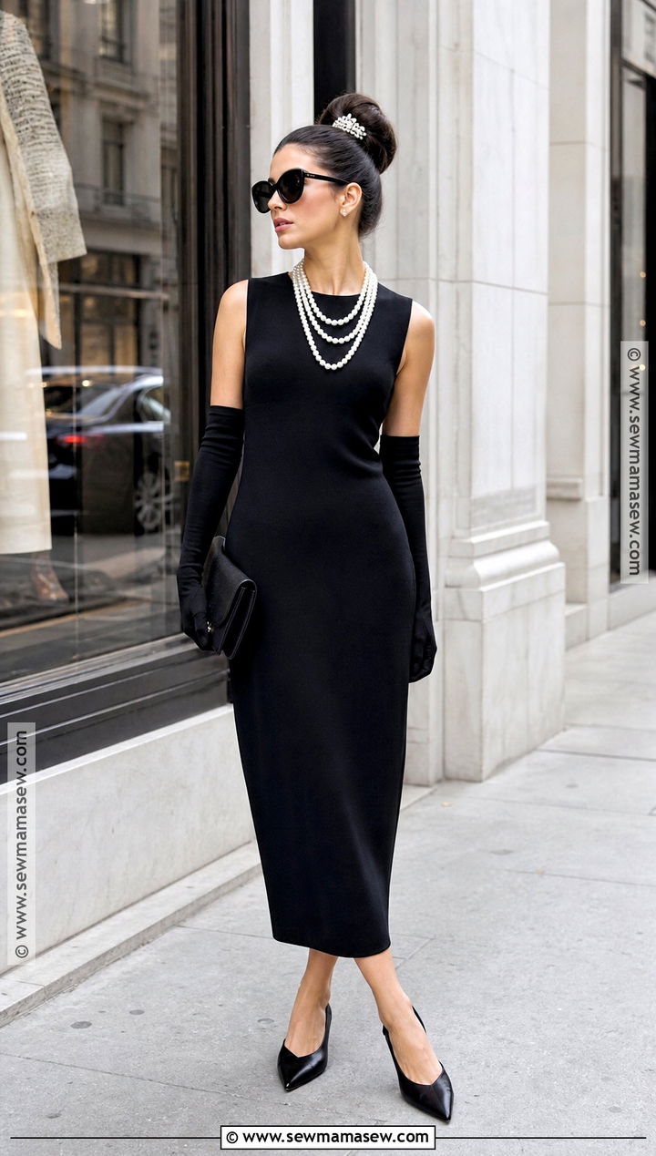 Audrey Hepburn Costume With Black Dress - 35 costume ideas for women
