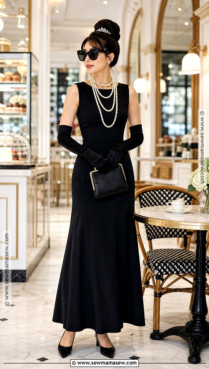 Audrey Hepburn Costume With Black Dress - 35 Halloween Costume Ideas for Women