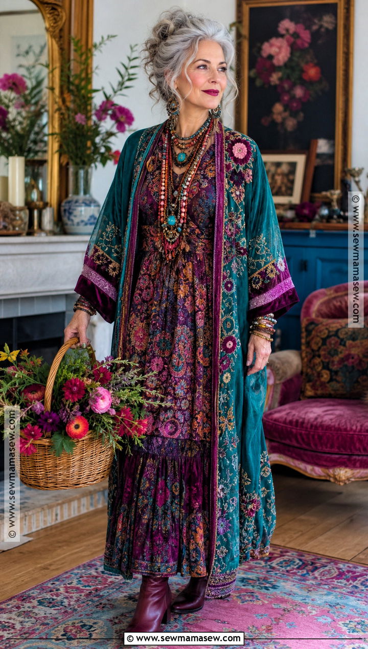 Aunt Frances Colorful Bohemian Costume - 30 practical magic costume ideas