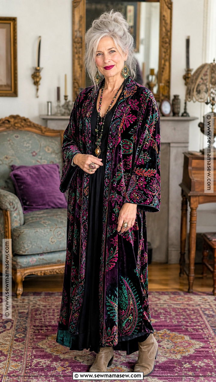 Aunt Frances Patterned Robe Costume - 30 practical magic costume ideas
