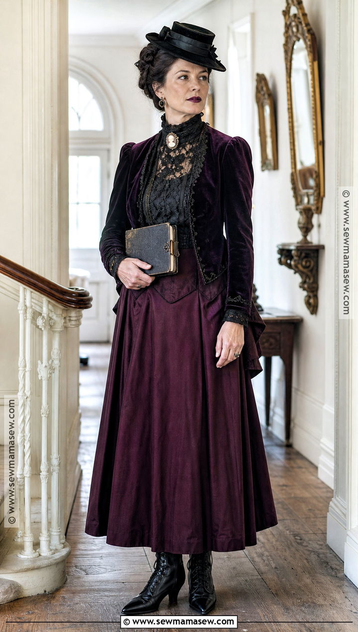 Aunt Jet Black Lace Costume - 30 practical magic costume ideas