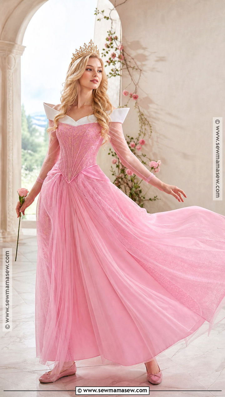 Aurora Costume With Pink Princess Dress - 35 disney costume ideas