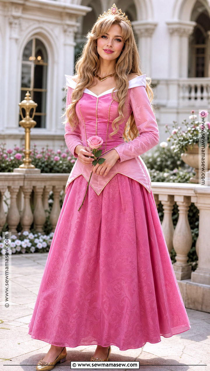 Aurora Pink Dress Costume - 40 disney princess halloween costumes