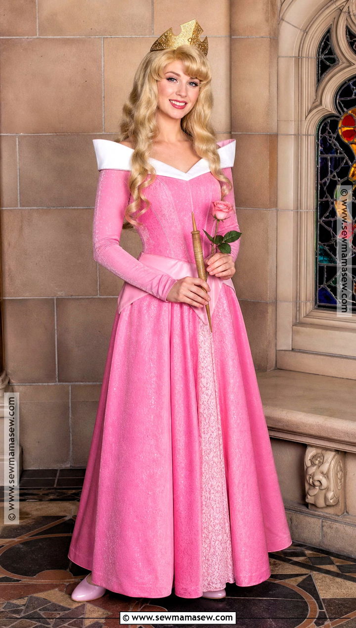 Aurora Pink Dress Costume - 45 princess halloween costume ideas