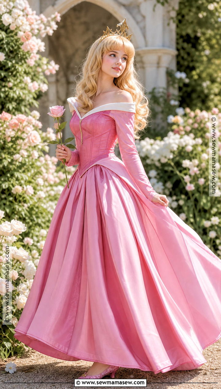 Aurora Pink Gown Costume - 45 disney princess costumes