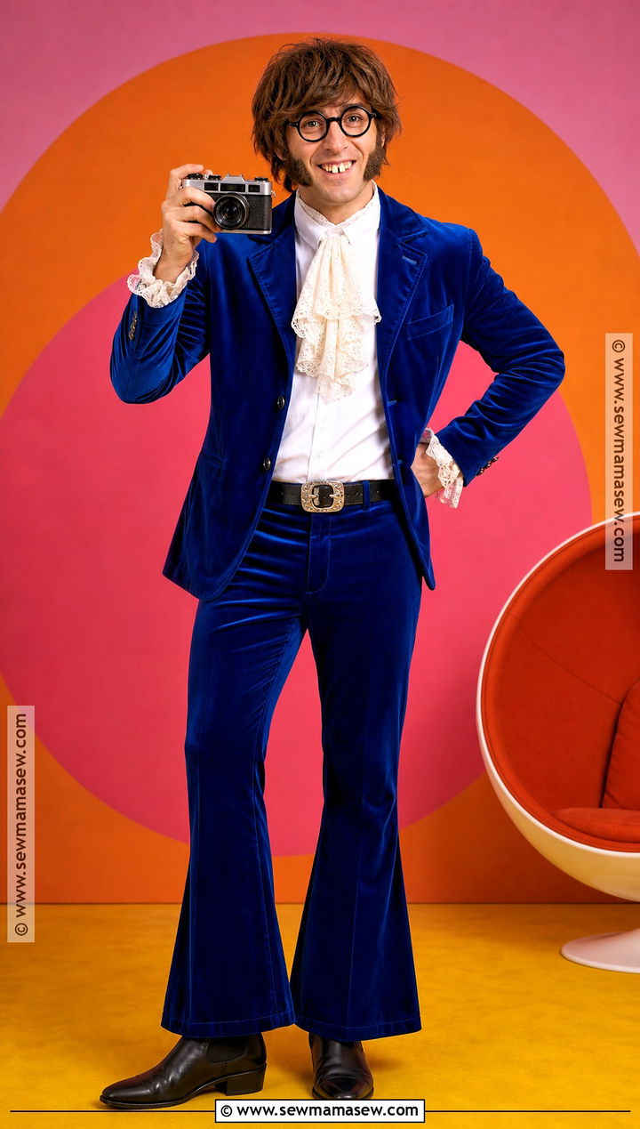 Austin Powers Blue Velvet Costume - 30 Hollywood Characters Costume Ideas