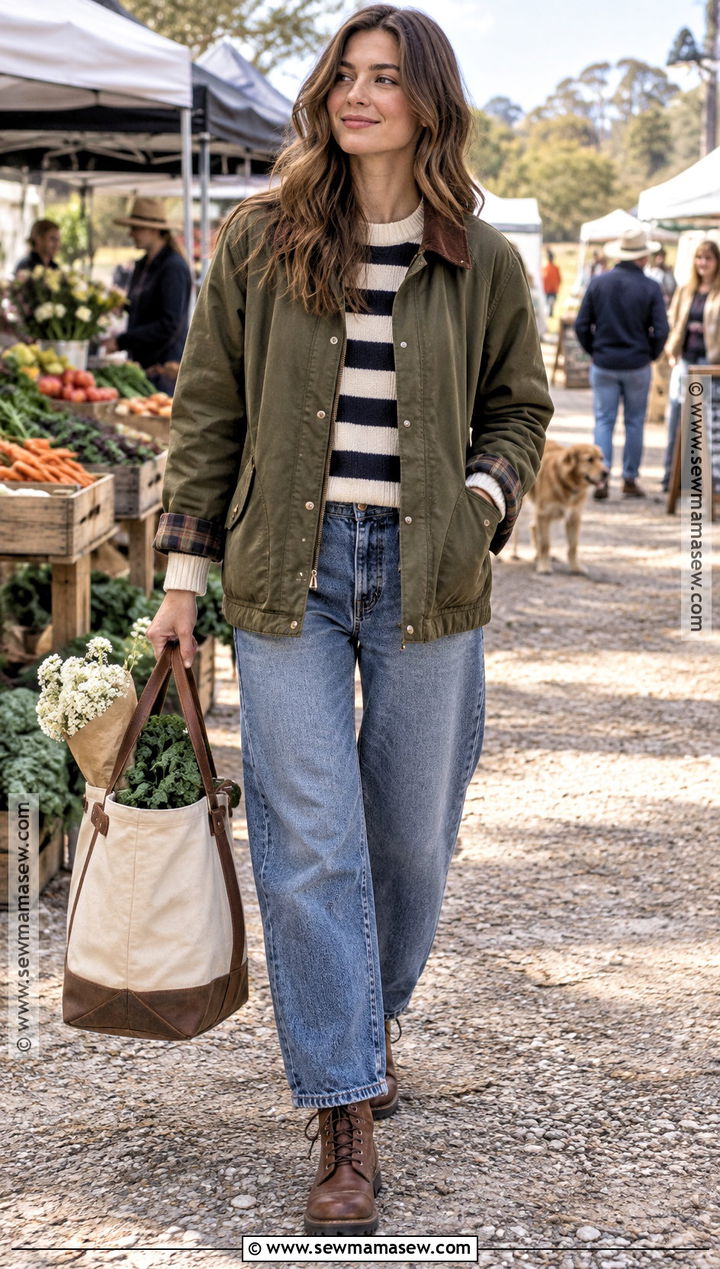 Australian Autumn Barn Jacket And Barrel Jeans Outfit - 20 australian autumn fashion ideas 2026