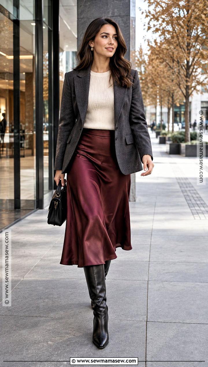 Australian Autumn Midi Skirt Outfit - 20 Autumn Outfits Australian