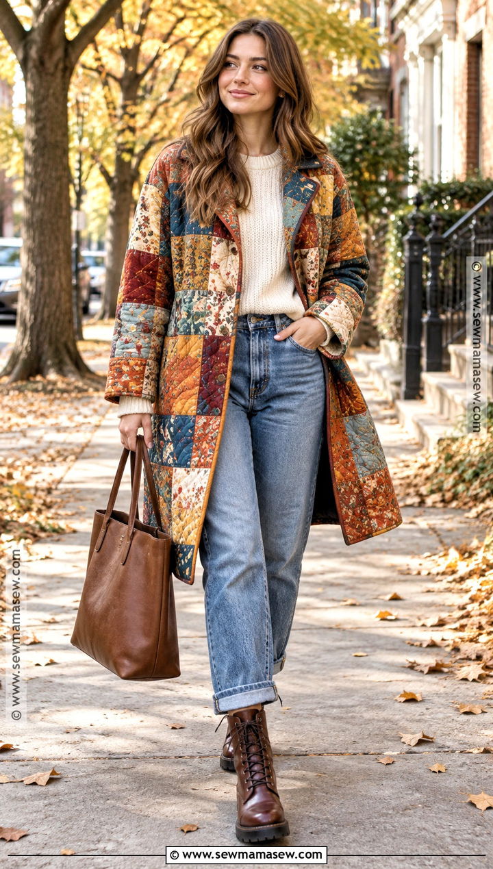 Autumn 2020 Patchwork Coat Outfit - 25 autumn 2026 fashion trends