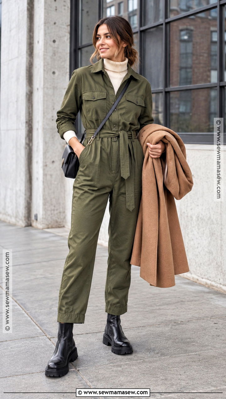 Autumn 2020 Utility Jumpsuit Outfit - 25 autumn 2026 fashion trends