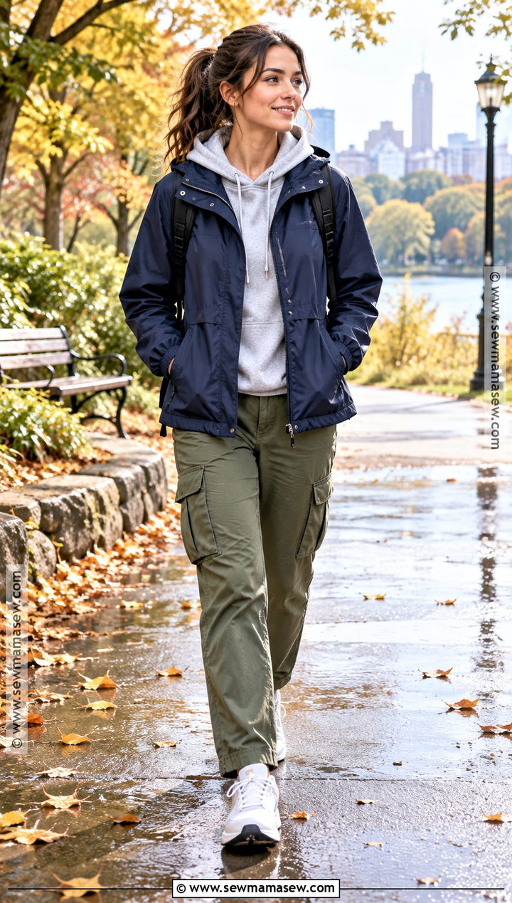 Autumn Anorak With Hoodie And Cargo Pants - 15 autumn style essentials