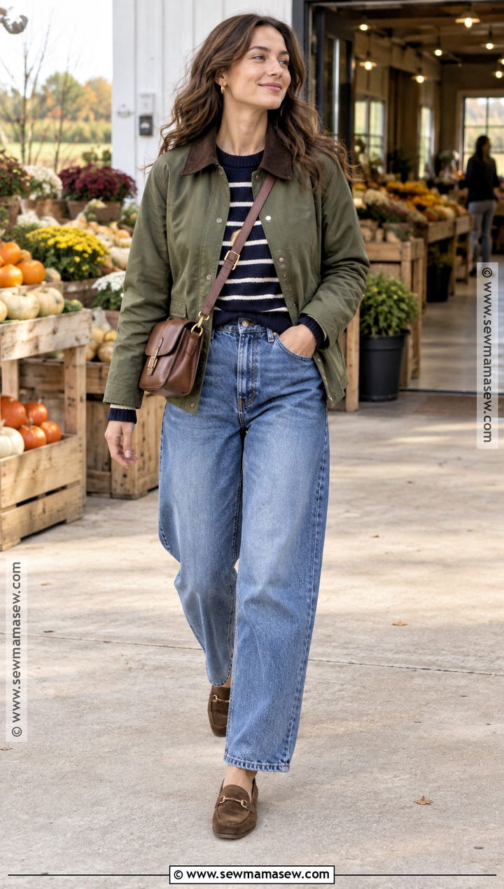 Autumn Barn Jacket And Barrel Jeans Outfit - 25 autumn fashion ideas 2026