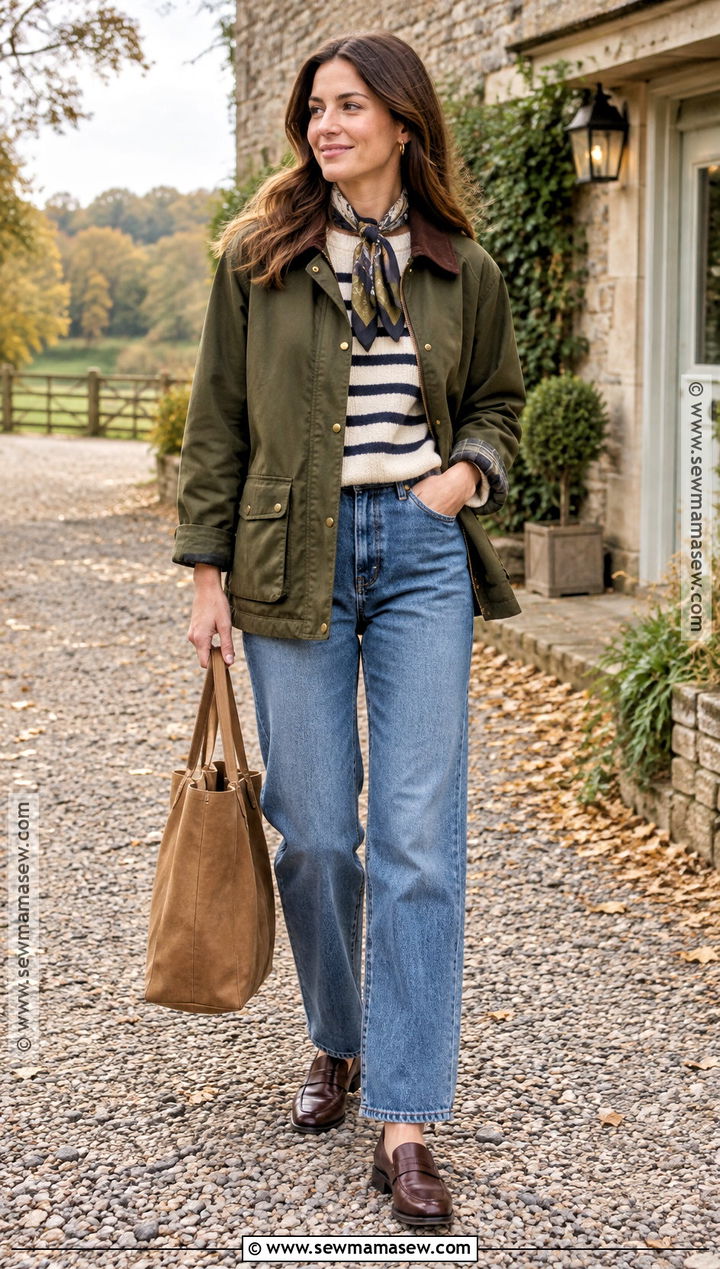 Autumn Barn Jacket And Relaxed Jeans Outfit - 25 autumn wear ideas