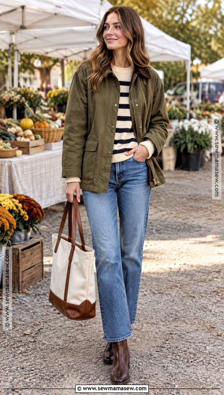 Autumn Barn Jacket And Straight Leg Jeans Outfit - 15 autumn 2026 style ideas