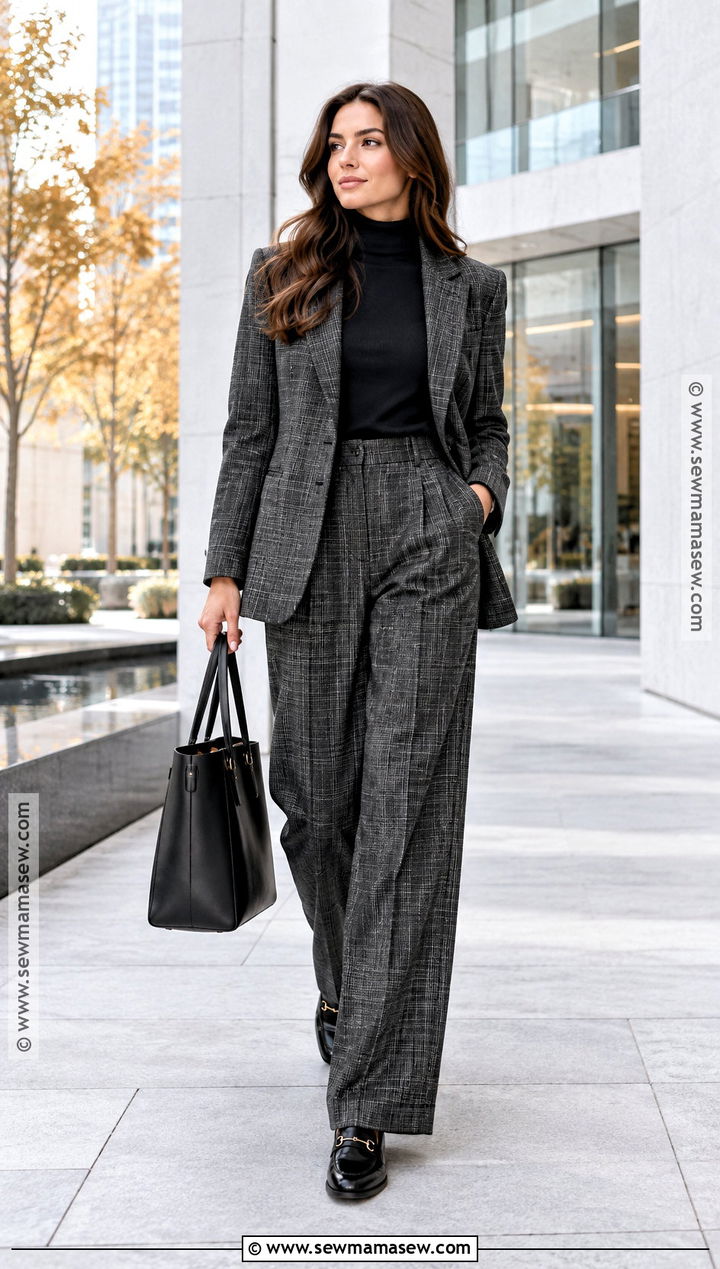 Autumn Blazer And Trousers Outfit - 15 Autumn Women Style Ideas