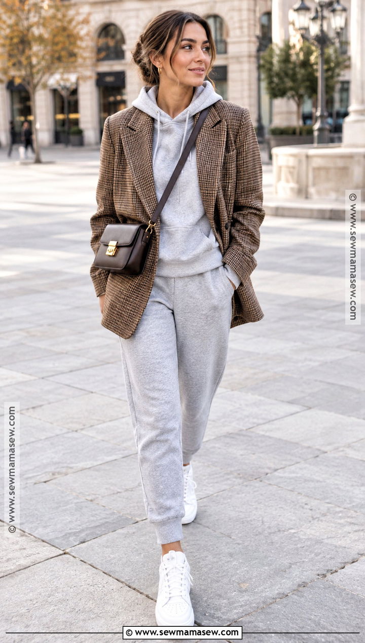 Autumn Blazer Hoodie And Joggers Outfit - 25 2026 autumn outfits