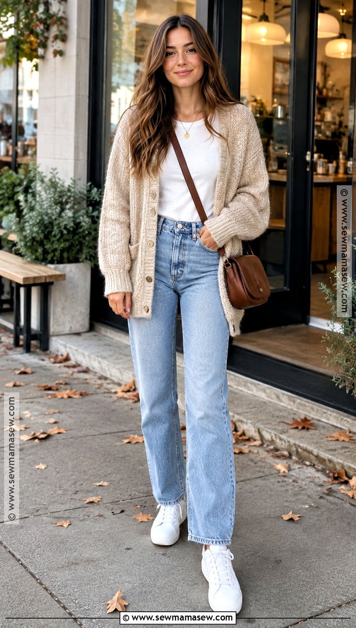 Autumn Chunky Cardigan Outfit - 25 autumn style inspiration ideas