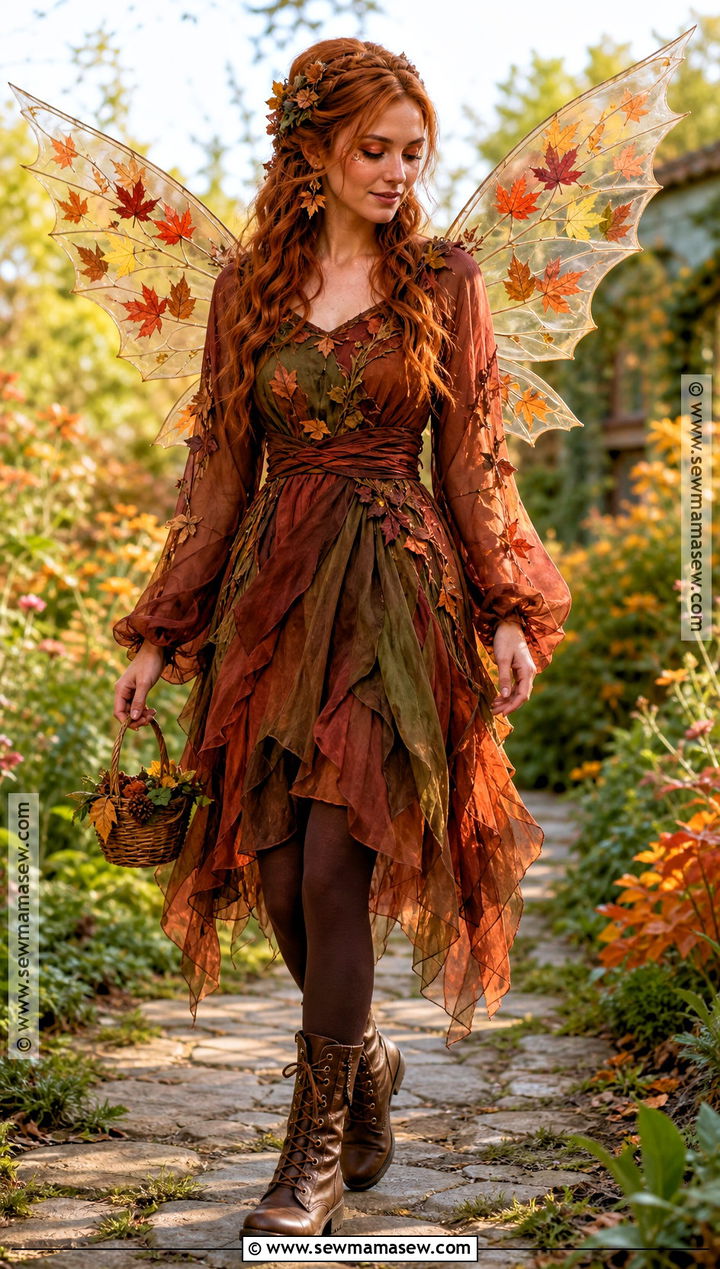 Autumn Fairy Costume - 30 ginger hair halloween costume ideas