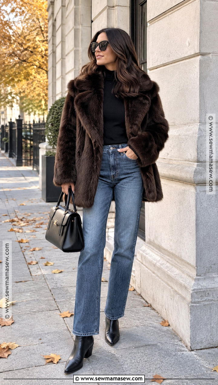 Autumn Faux Fur Coat Outfit - 15 autumn trends 2026 outfits