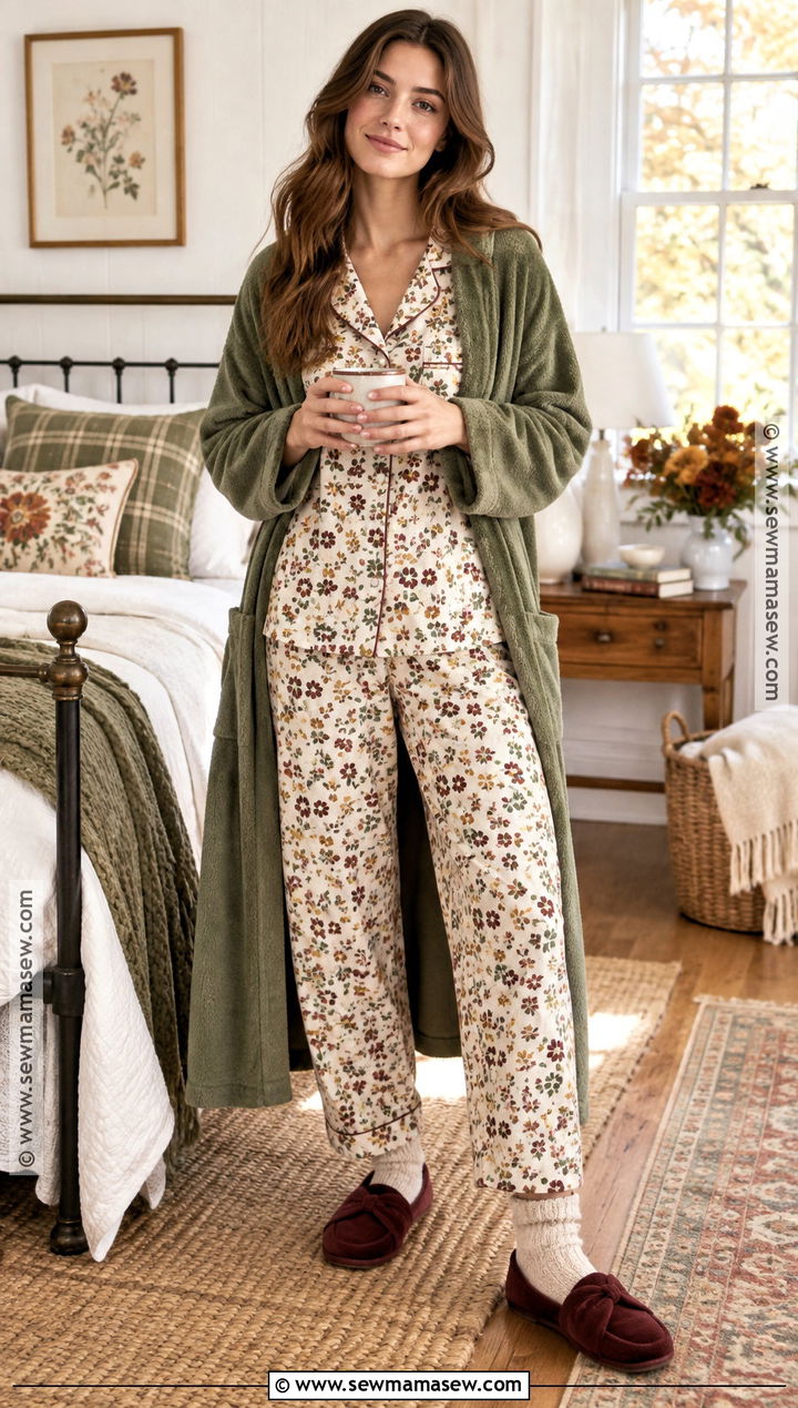 Autumn Floral Pyjamas - 20 Autumn Pyjamas Ideas