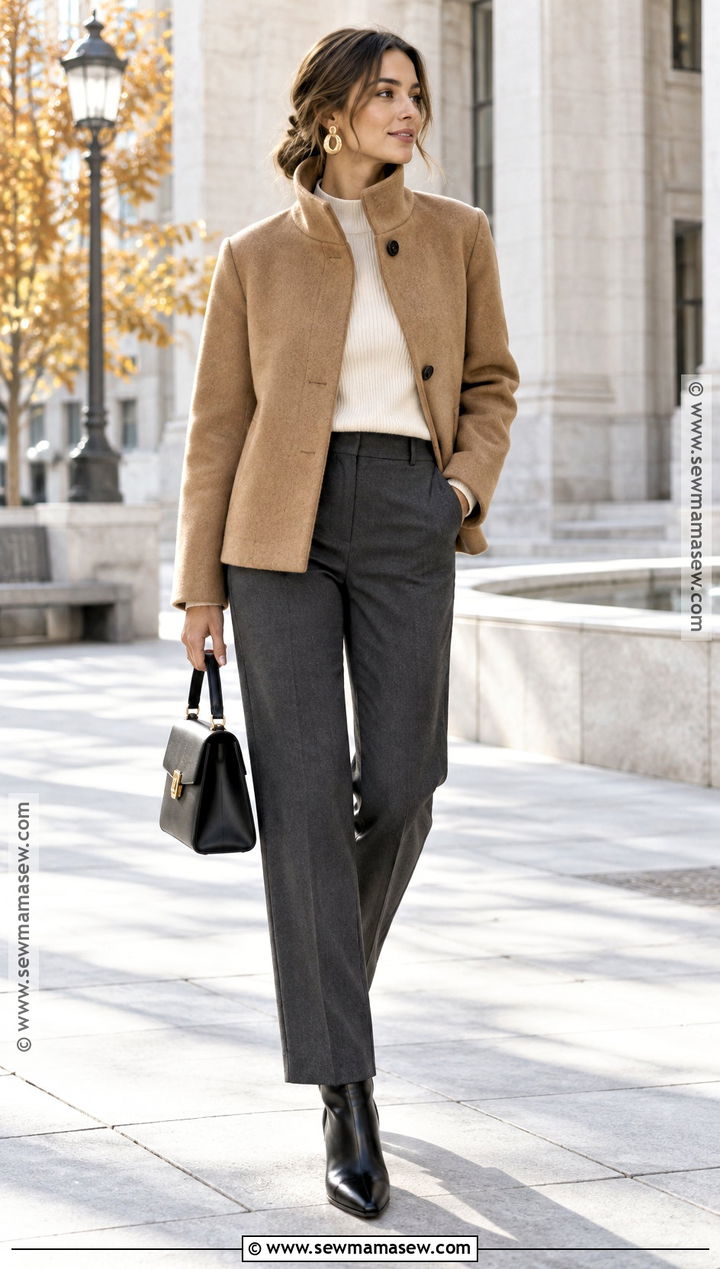 Autumn Funnel Neck Jacket Outfit - 25 autumn style inspiration ideas