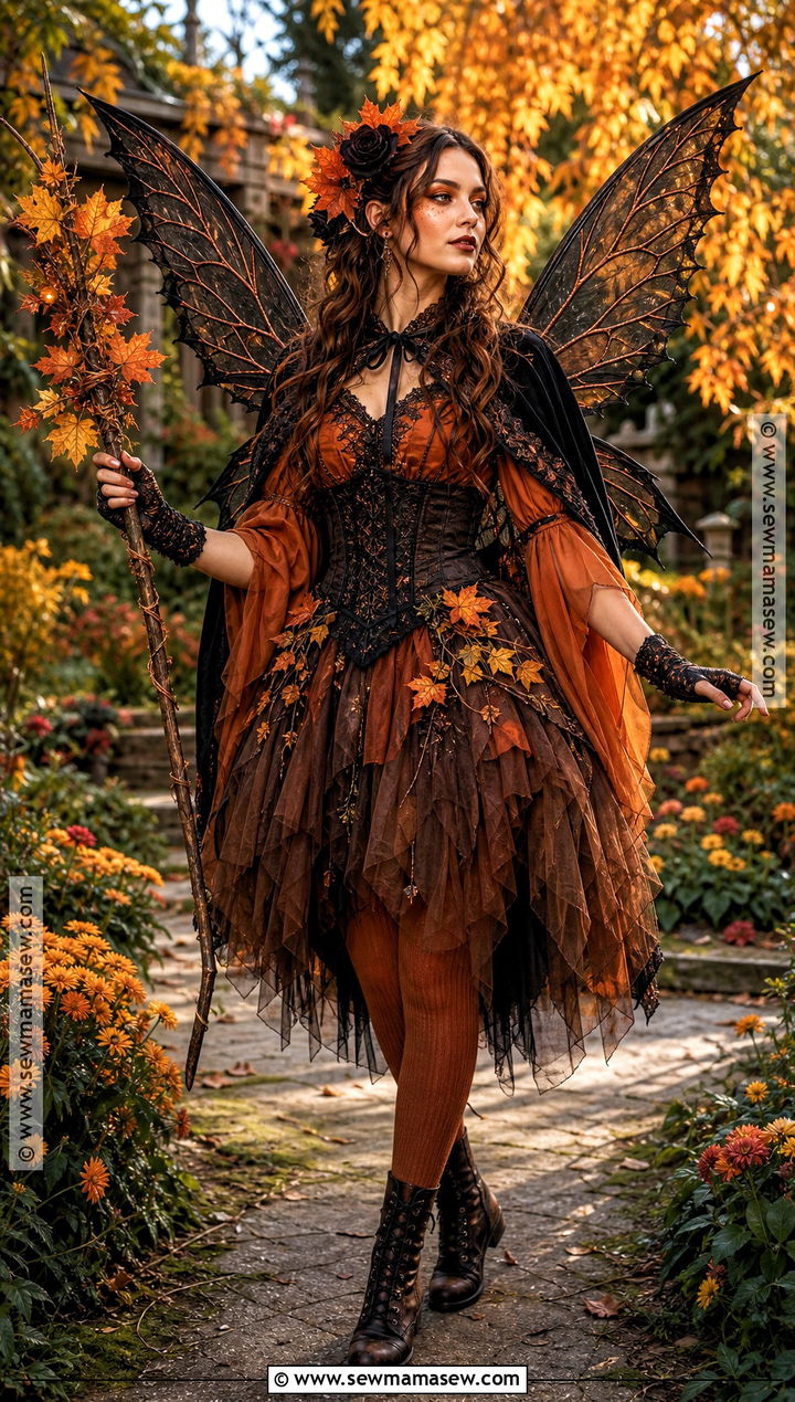 Autumn Gothic Fairy Costume - 30 Gothic Fairy Costume Ideas
