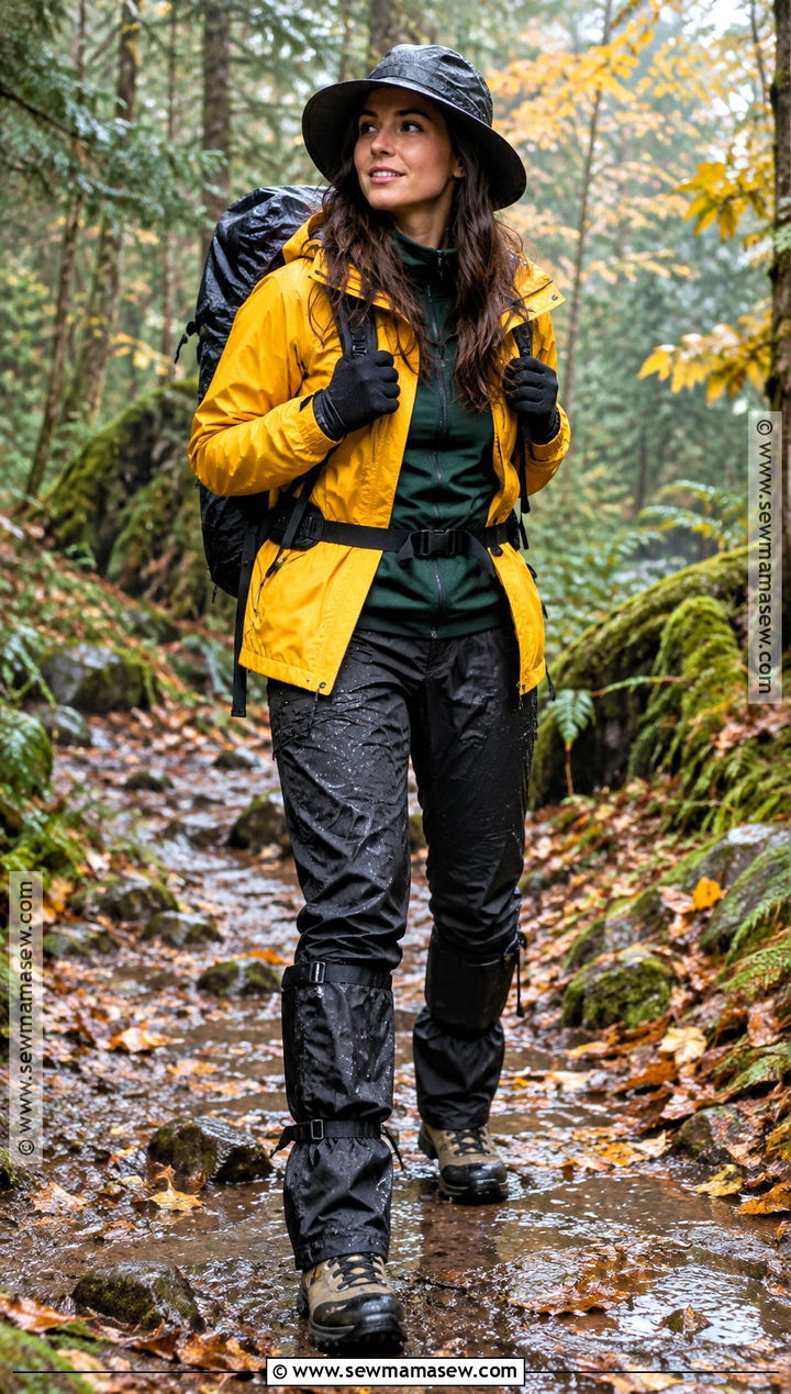 Autumn Hiking Outfit With Merino Base Layer And Rain Pants - 25 autumn hiking outfit ideas