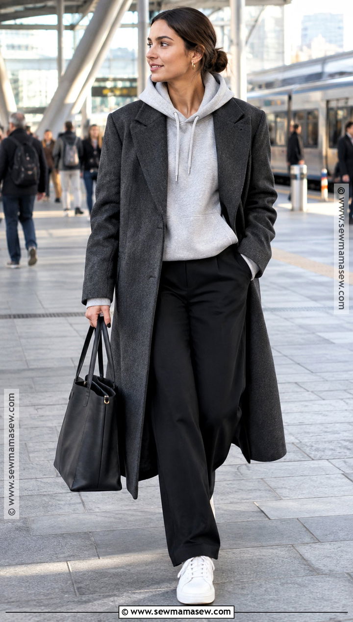 Autumn Hoodie And Wool Coat Outfit - 25 autumn fashion ideas 2026