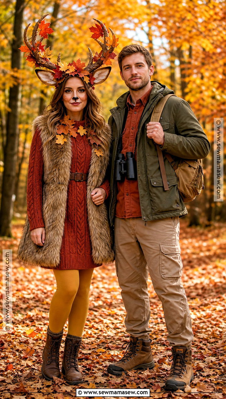 Autumn Leaf Deer And Hunter Costume - 40 deer and hunter costume ideas