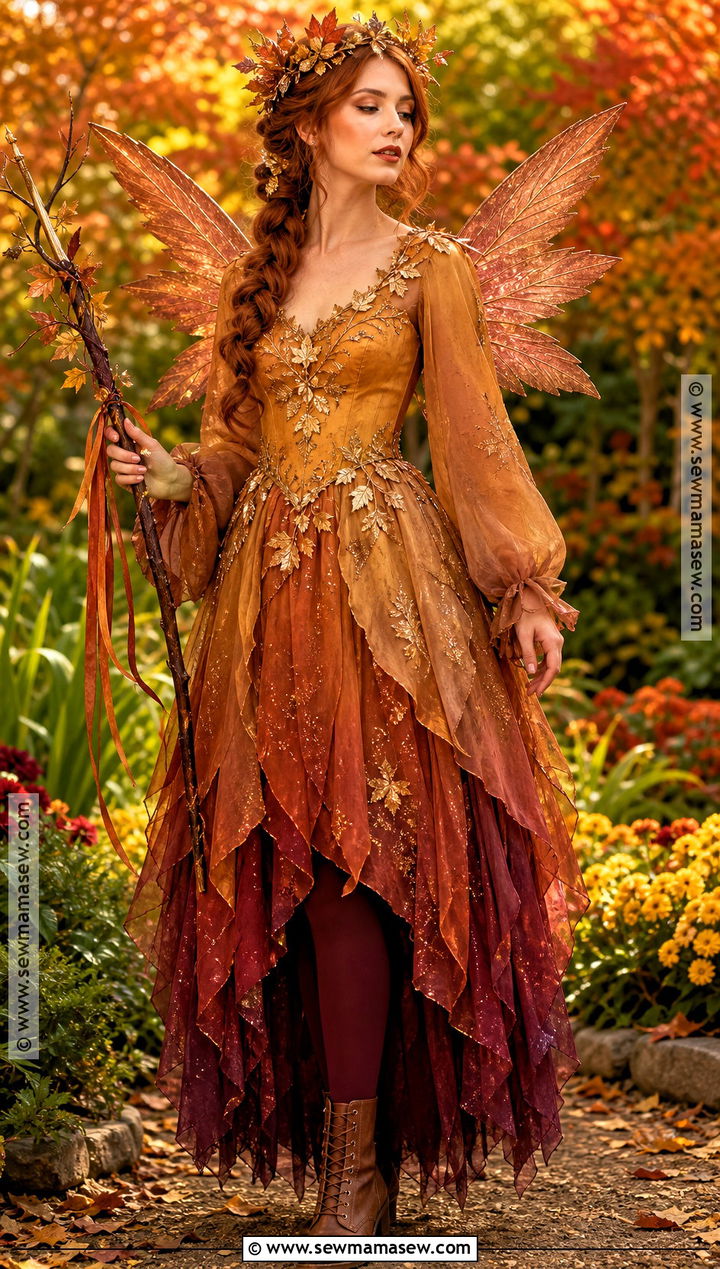Autumn Leaf Fairy Princess Costume - 30 fairy princess costume ideas