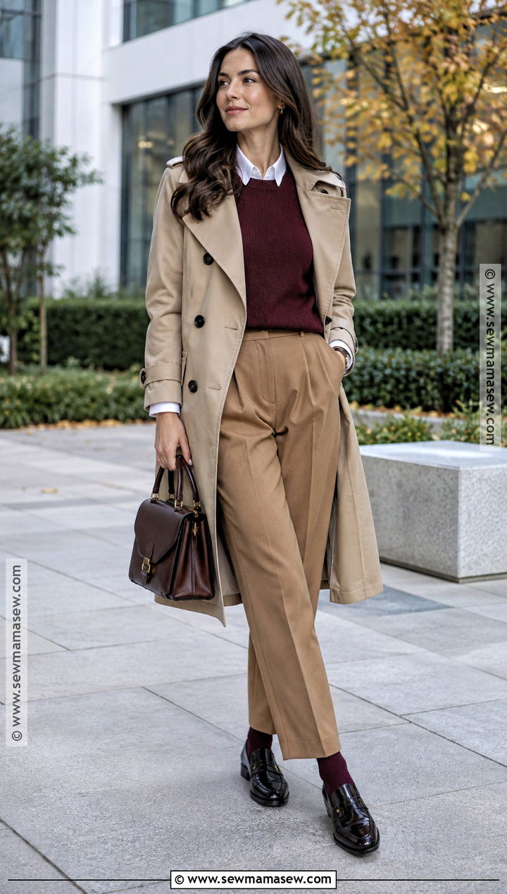 Autumn Loafers And Trousers Outfit - 30 autumn style ideas