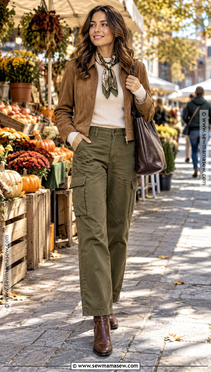 Autumn Olive Green Outfit - 30 autumn style ideas