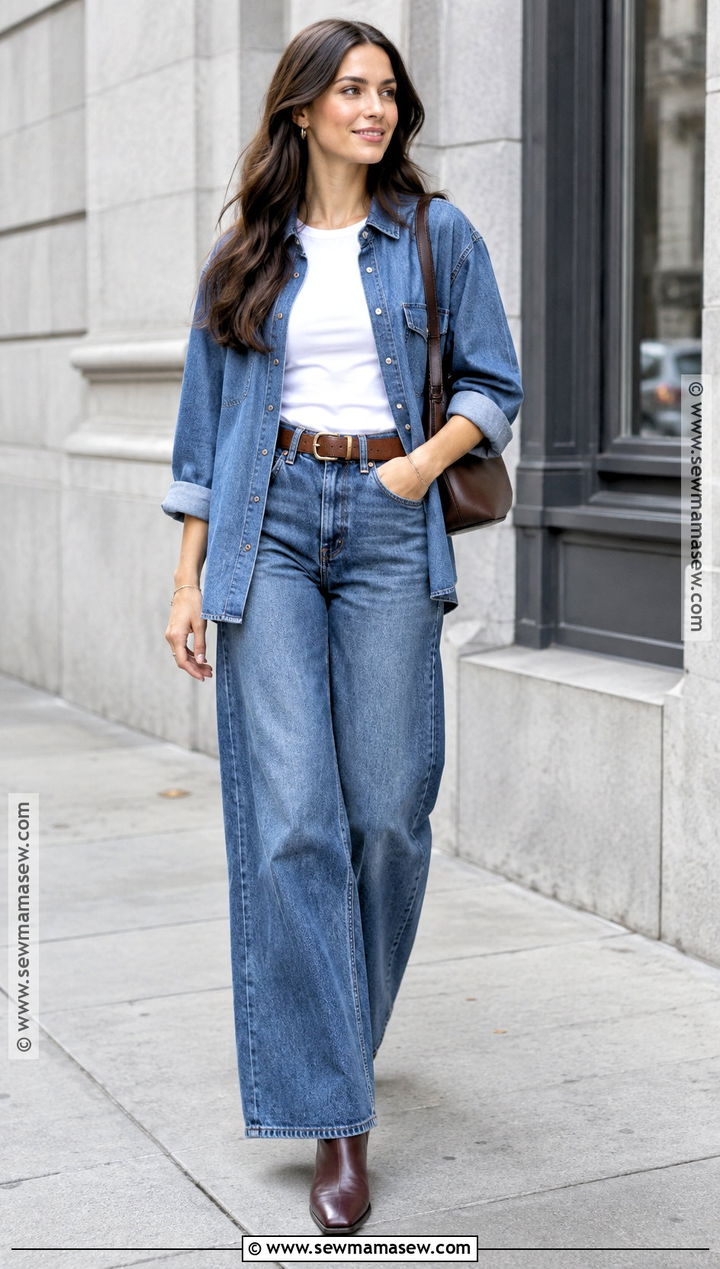 Autumn Outfit With a Matching Denim Set - 15 Autumn Outfits for Women 2026