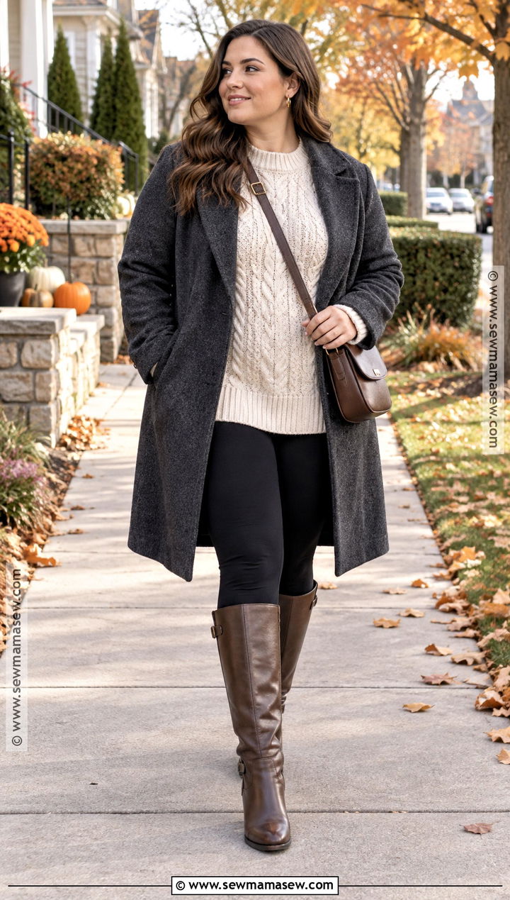 Autumn Oversized Sweater And Leggings Outfit - 25 autumn inspo outfit ideas