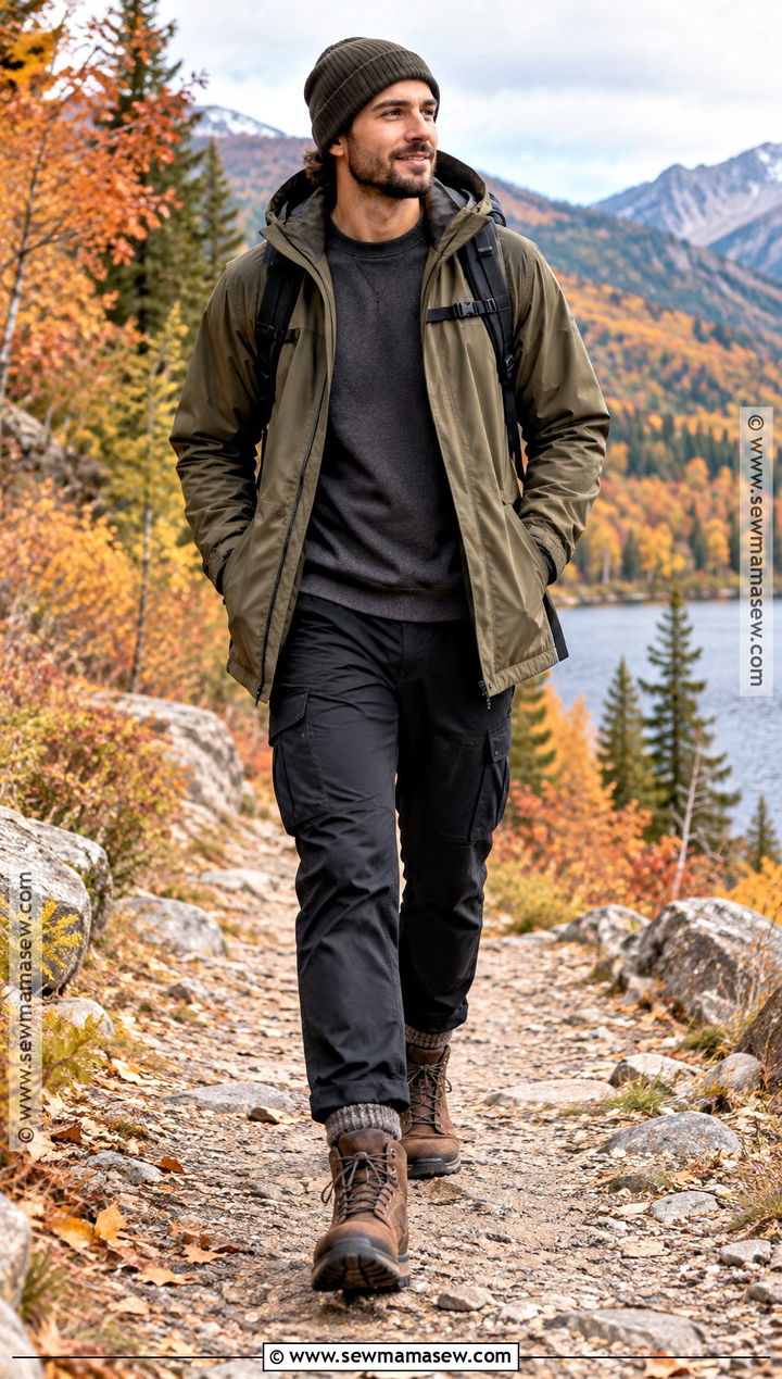 Autumn Parka With Utility Pants Outfit - 15 autumn men outfit ideas 2026