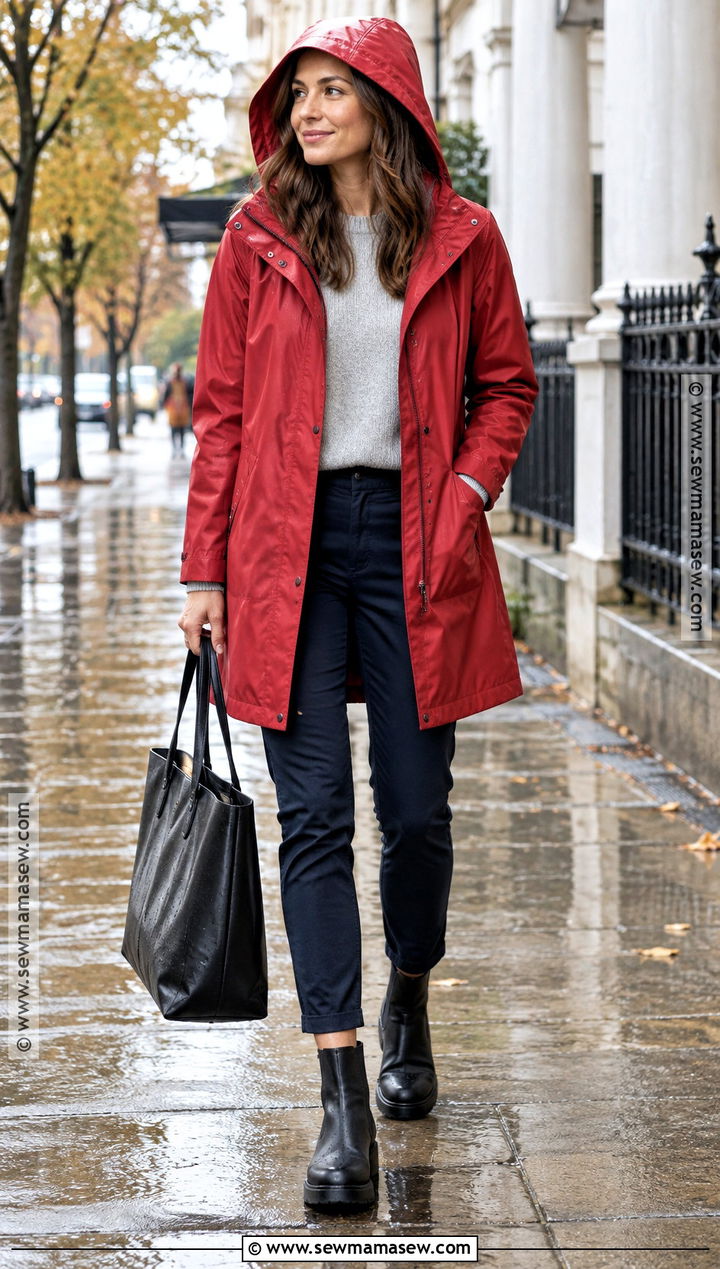 Autumn Raincoat And Chelsea Boots Outfit - 30 autumn outfit ideas