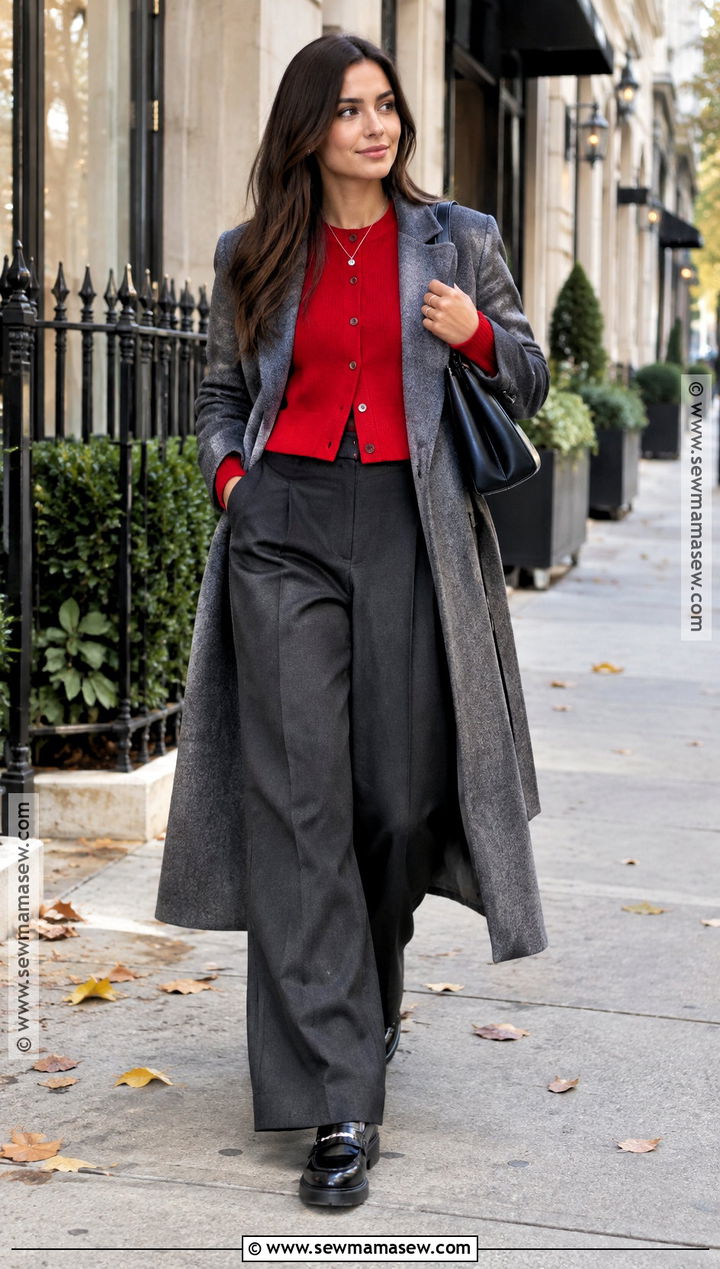 Autumn Red Layered Outfit - 15 autumn style 2026 trend ideas