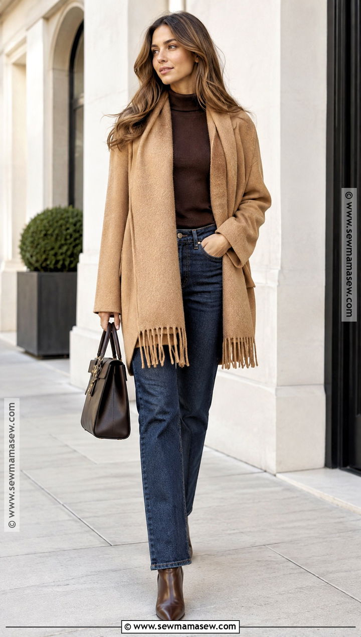 Autumn Scarf Jacket And Jeans Outfit - 25 cute outfits autumn
