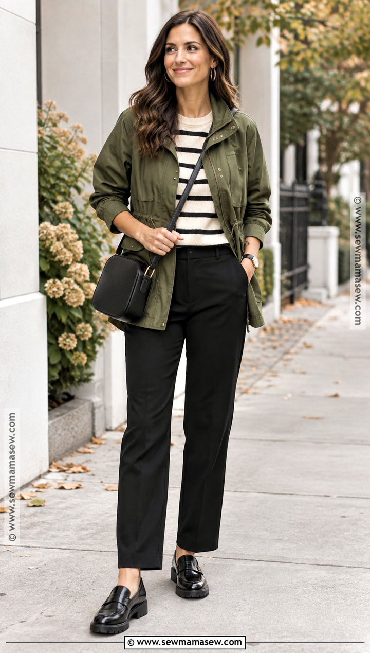 Autumn Utility Jacket And Black Pants Outfit - 25 autumn fashion ideas 2026