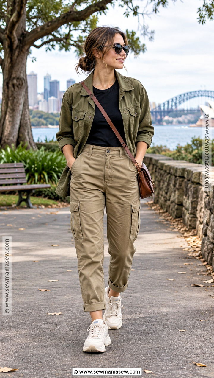 Autumn Utility Jacket And Cargo Pants Outfit - 20 autumn fashion 2026 australia ideas