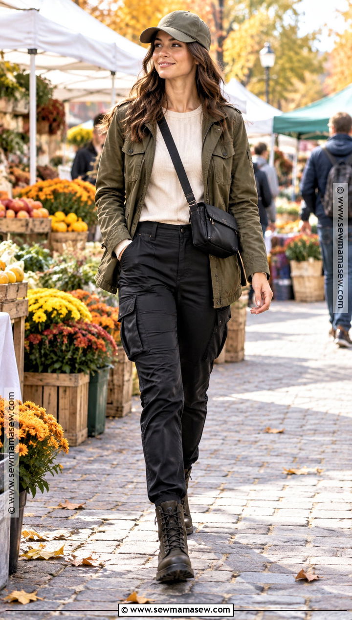 Autumn Utility Jacket And Cargo Pants Outfit - 20 Cute Outfits For Autumn
