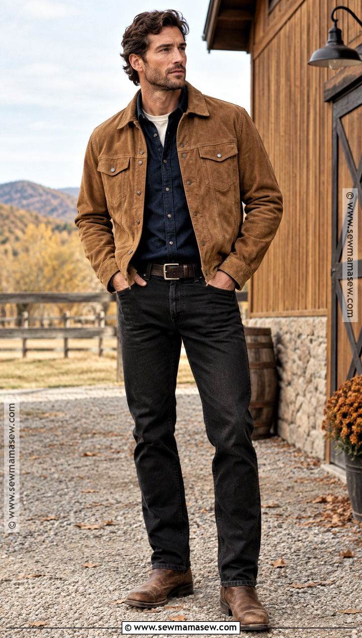 Autumn Western Outfit - 15 autumn outfit men aesthetic ideas