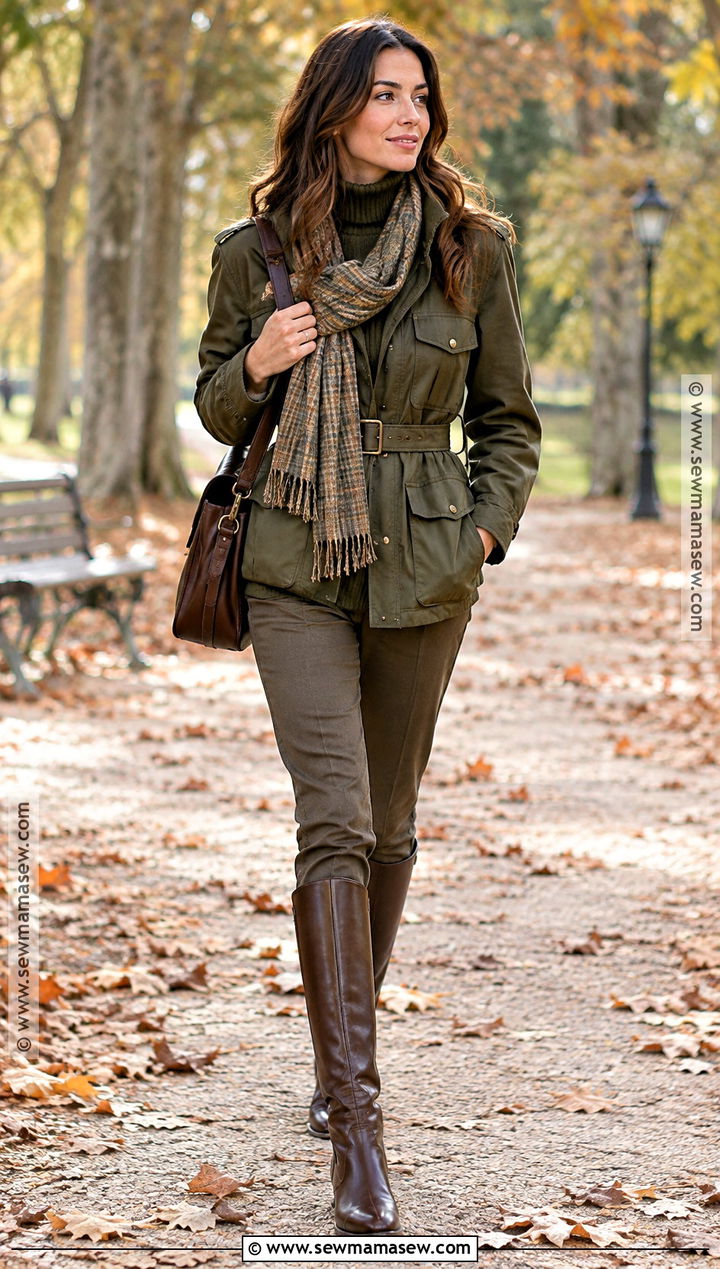 Autumn Winter 2024 Khaki Field Jacket Outfit - 15 autumn winter 2026 fashion trends for women
