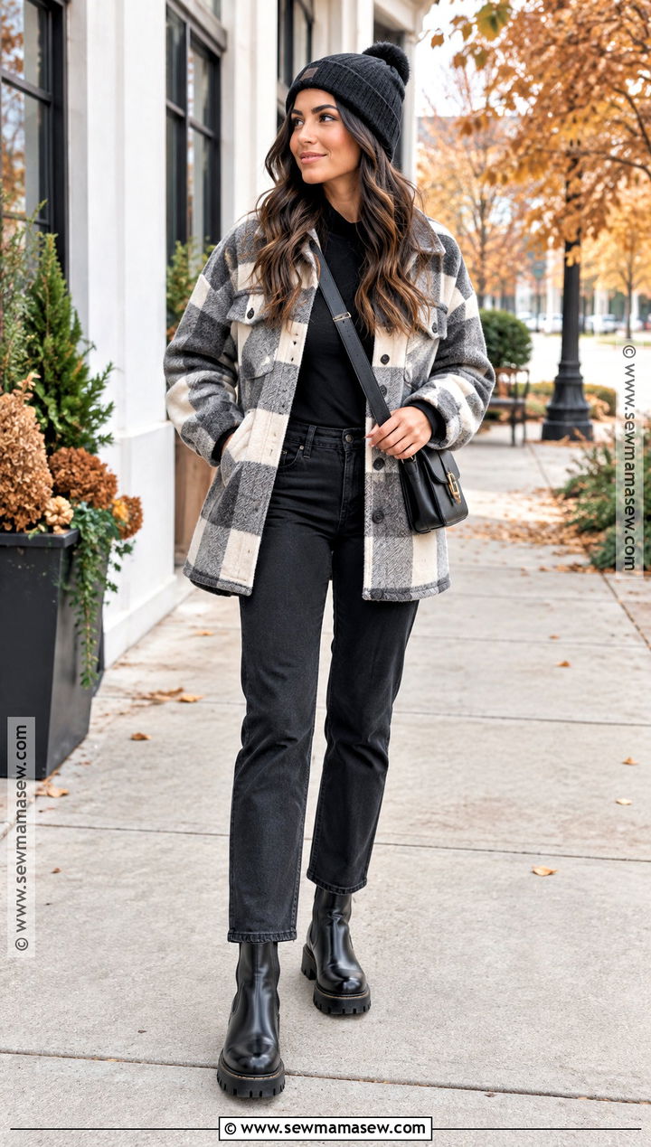 Autumn Winter Shacket Outfit - 25 Autumn Winter Fashion Ideas