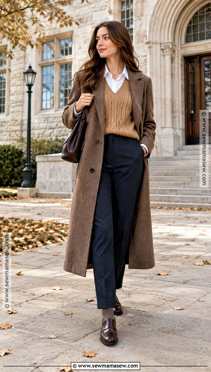 Autumn Winter Sweater Vest Outfit - 25 Autumn Winter Fashion Ideas