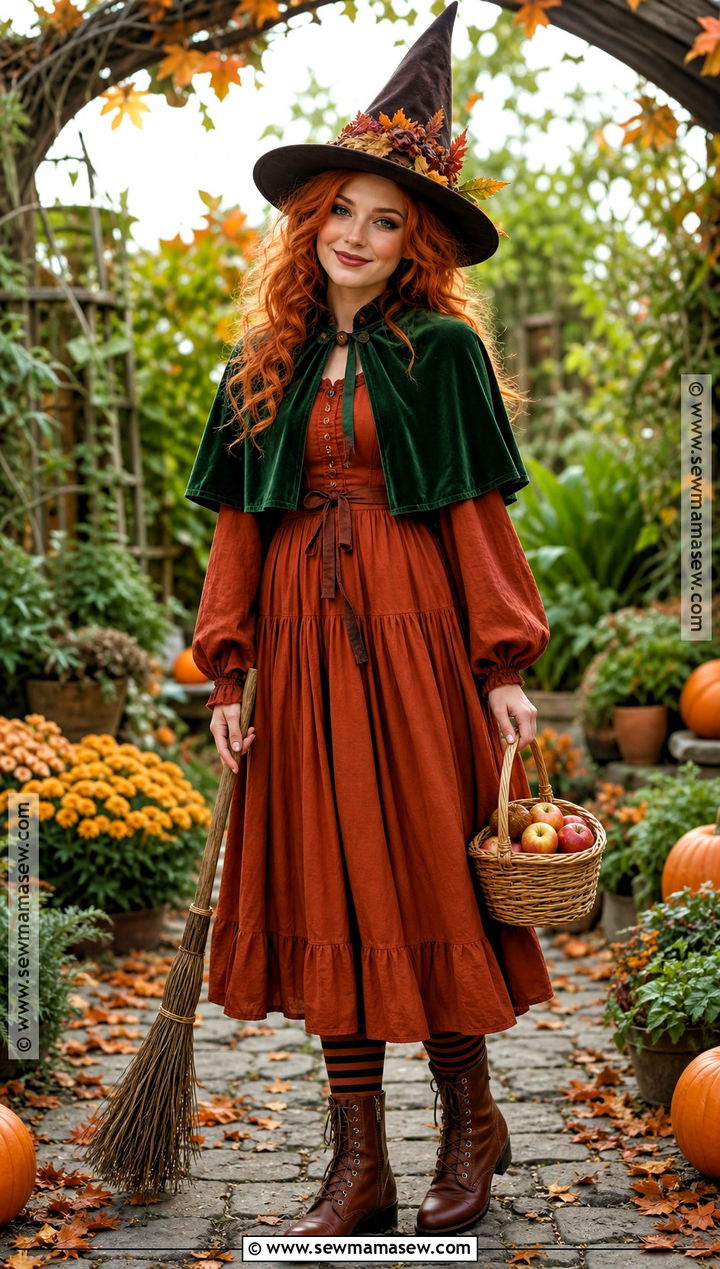 Autumn Witch Costume - 30 halloween costumes for red hair