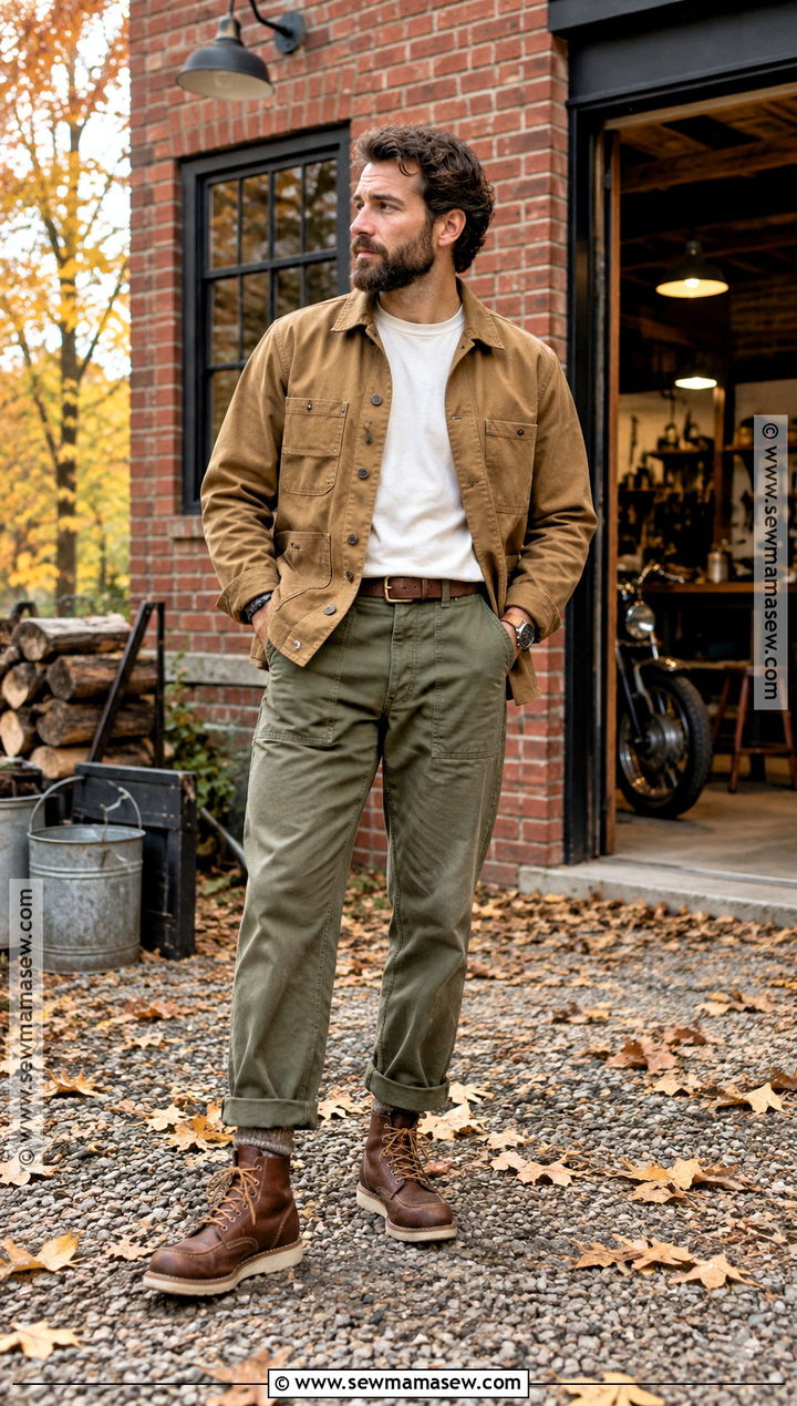 Autumn Workwear Outfit - 15 autumn outfit men aesthetic ideas