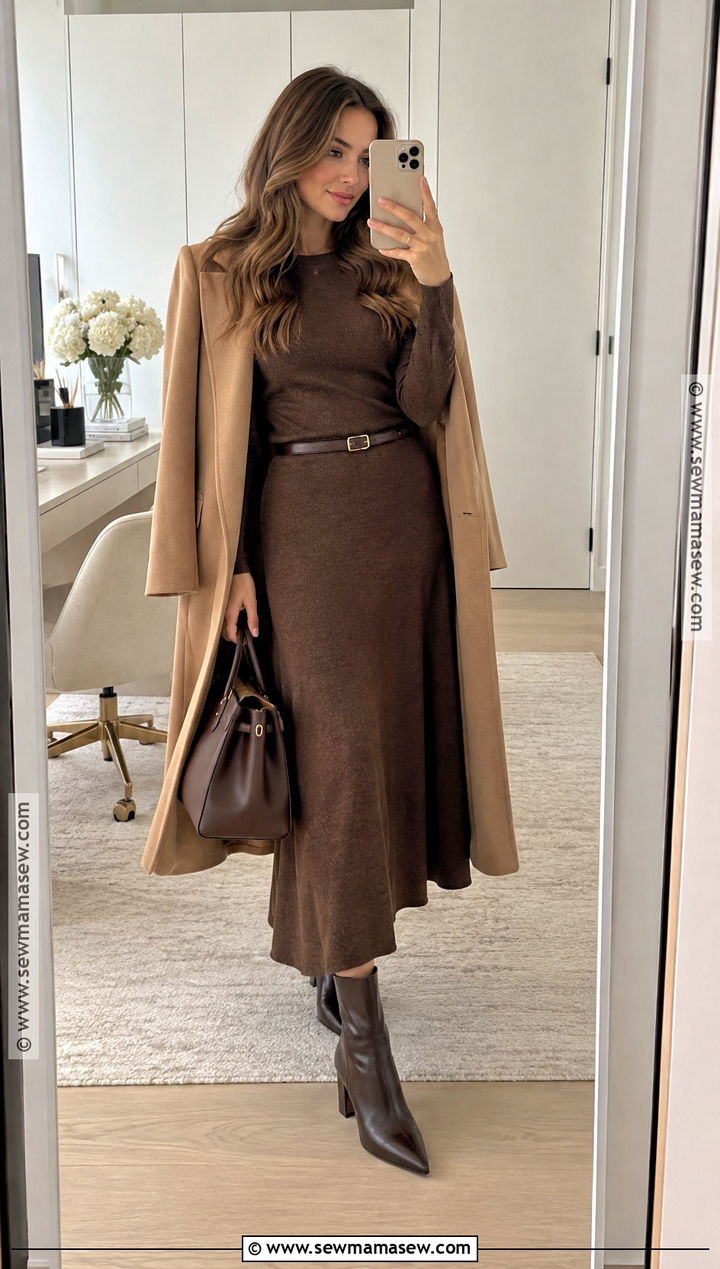 Autumn Workwear With A Matching Knit Set - 15 Autumn Workwear Inspiration Ideas