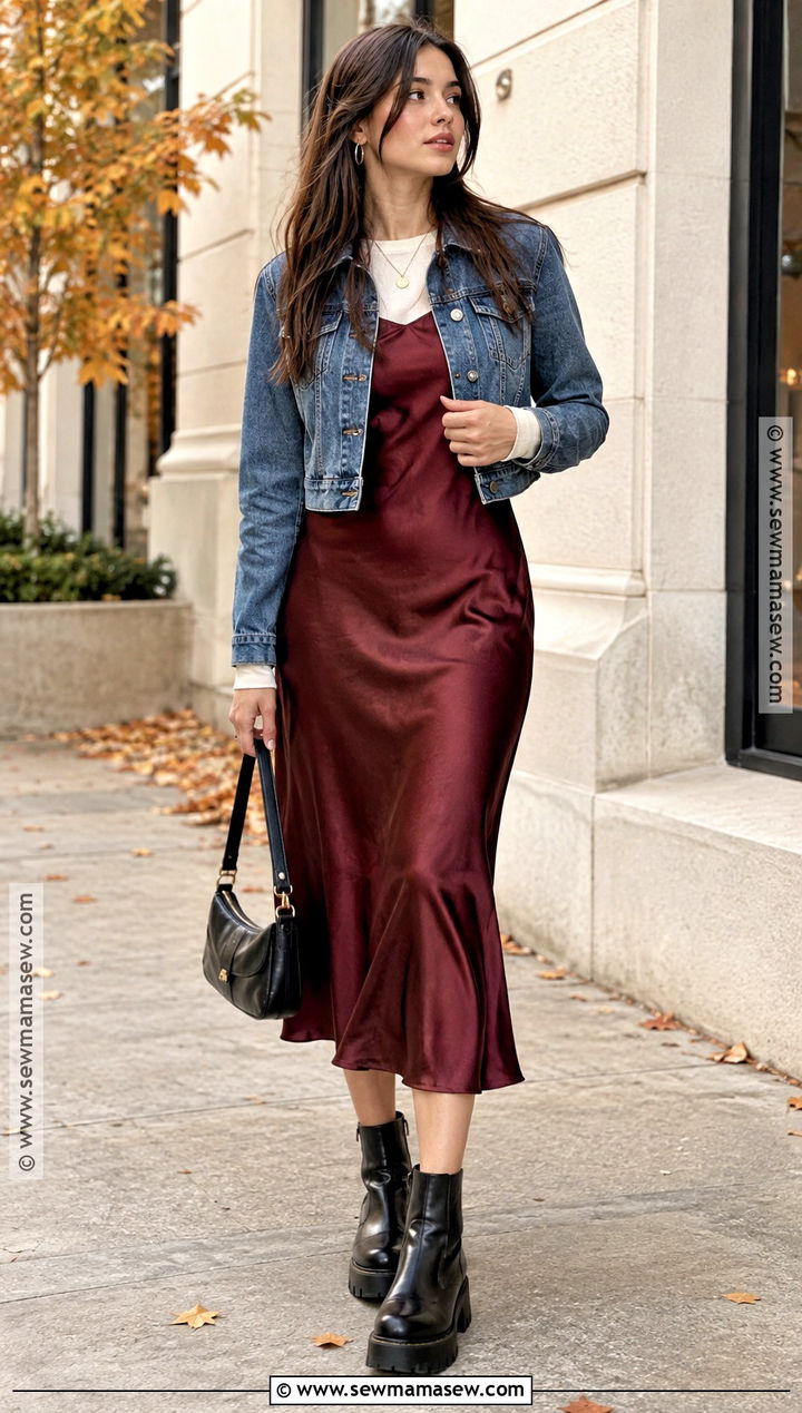 Autumn Y2K Slip Dress And Fitted Tee Outfit - 20 Autumn Y2K Outfits