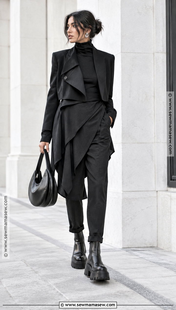 Avant Garde Black Layered Outfit - 15 Fall Avant Garde Fashion Ideas